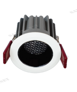 Đèn âm trần dân dụng spotlight 12W DL3-BW12 viền trắng có thiết kế tròn, nhỏ gọn, mang lại sự tinh tế và hiện đại cho không gian. Vỏ đèn được làm bằng hợp kim nhôm.