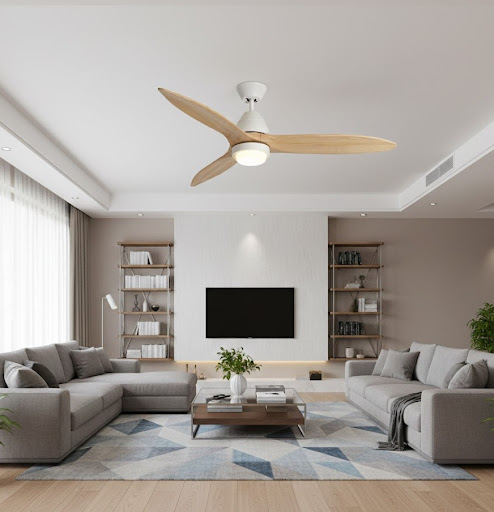 Quạt trần 3 cánh gỗ có đèn Vfa16