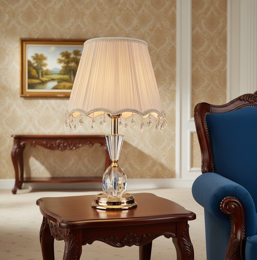 Đèn Bàn Pha Lê Cao Cấp Queen DB8818