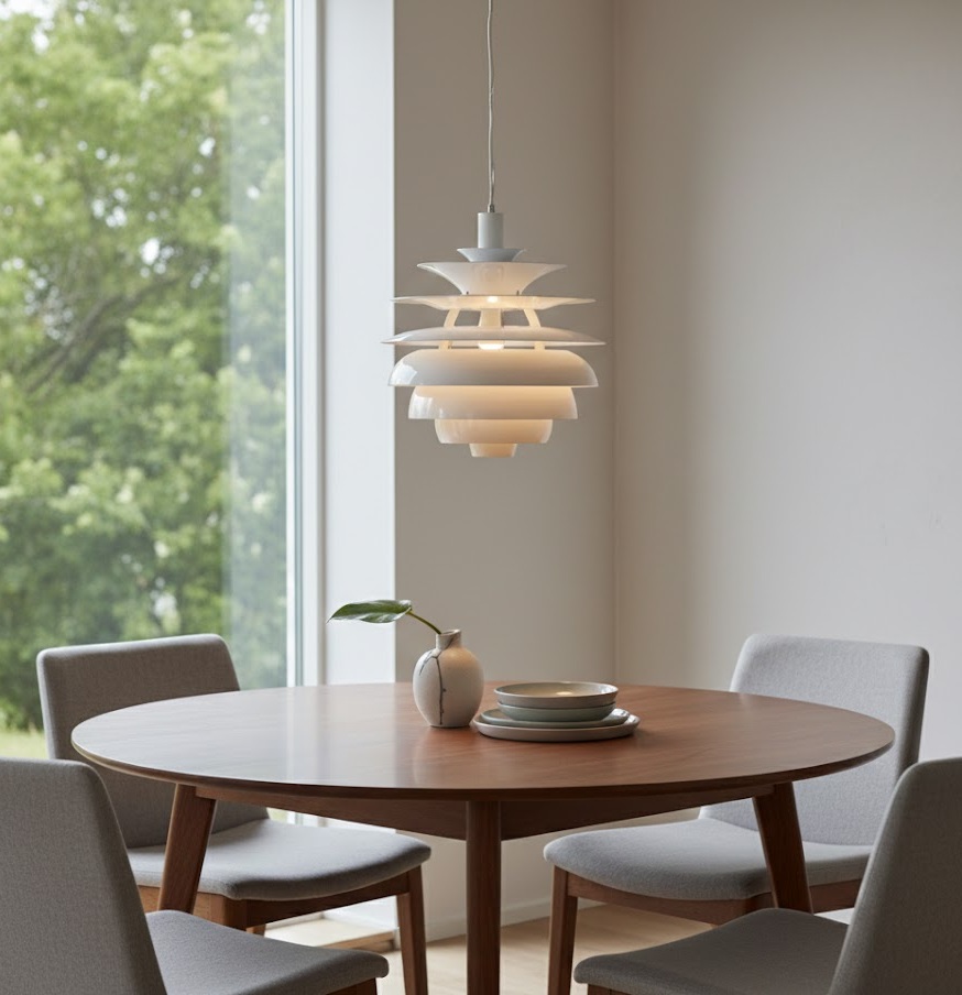 Đèn chùm quả thông trắng SNT2335