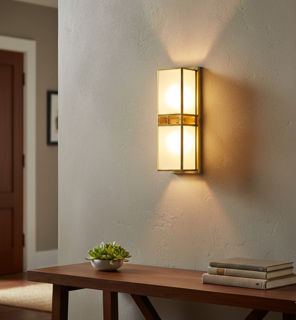 Đèn Ốp Tường Thân Vàng Đồng SNT2405