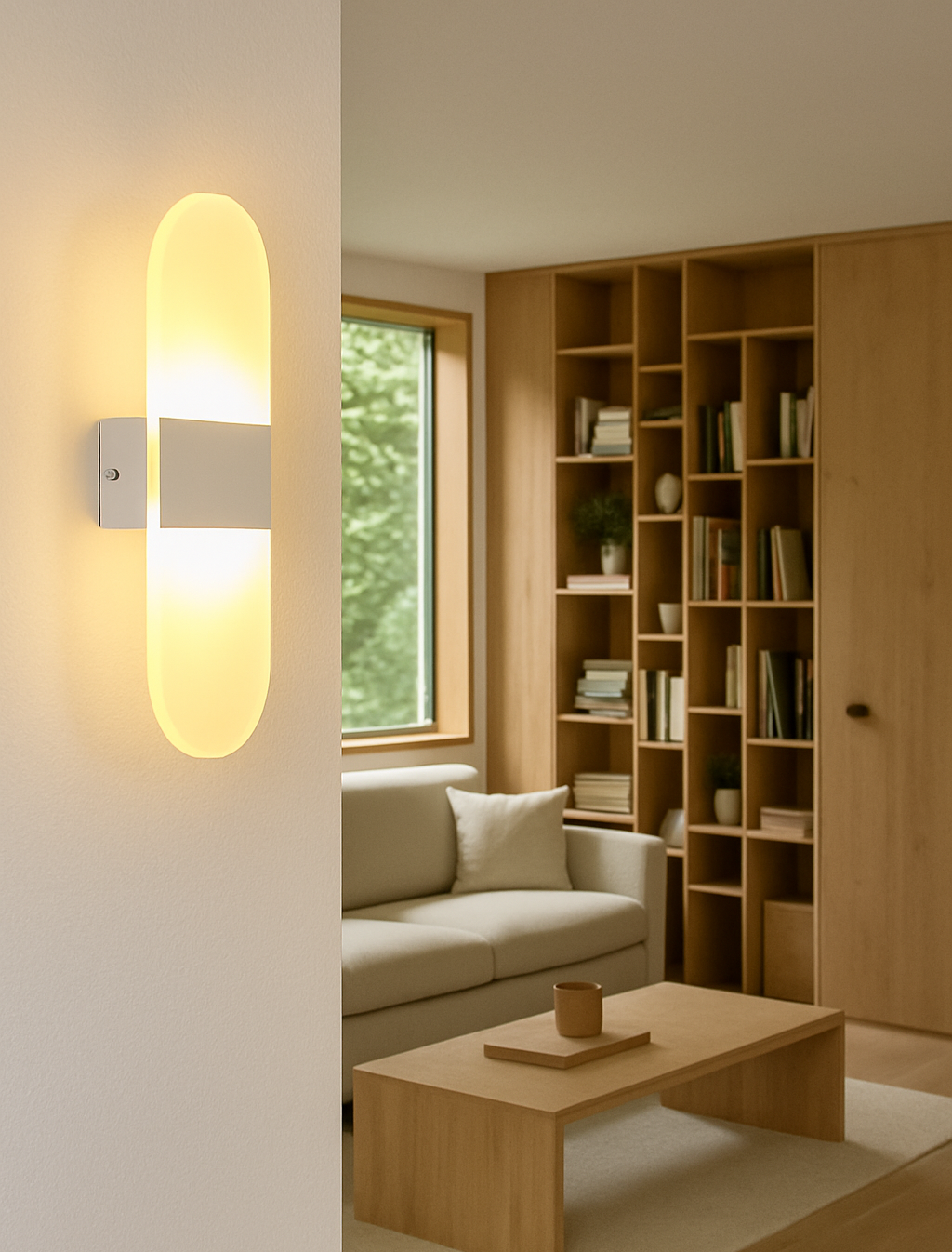 Đèn Tường LED Trang Trí Oval Ánh Vàng GT353/20