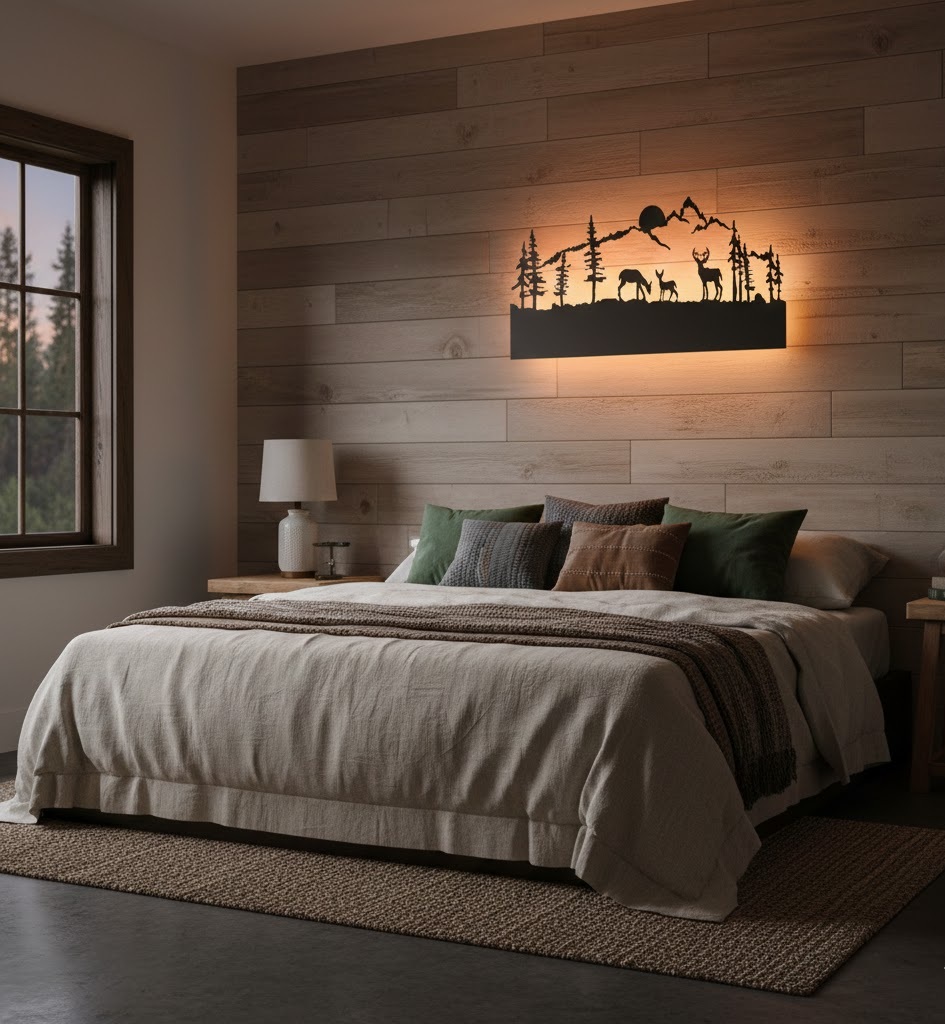 Đèn Treo Tường Rừng Núi, Hươu Nai SNT4981