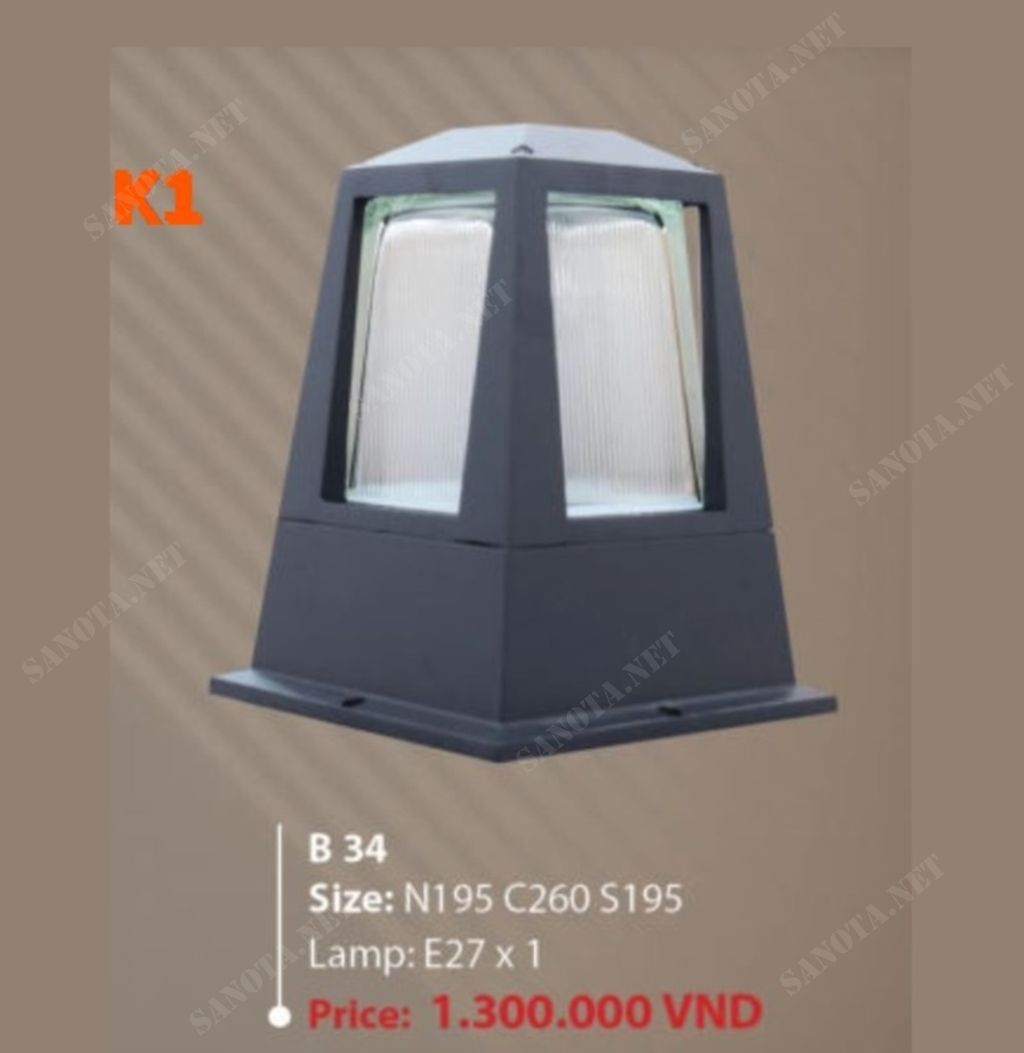 Đèn trụ cổng B34 - Ảnh 2