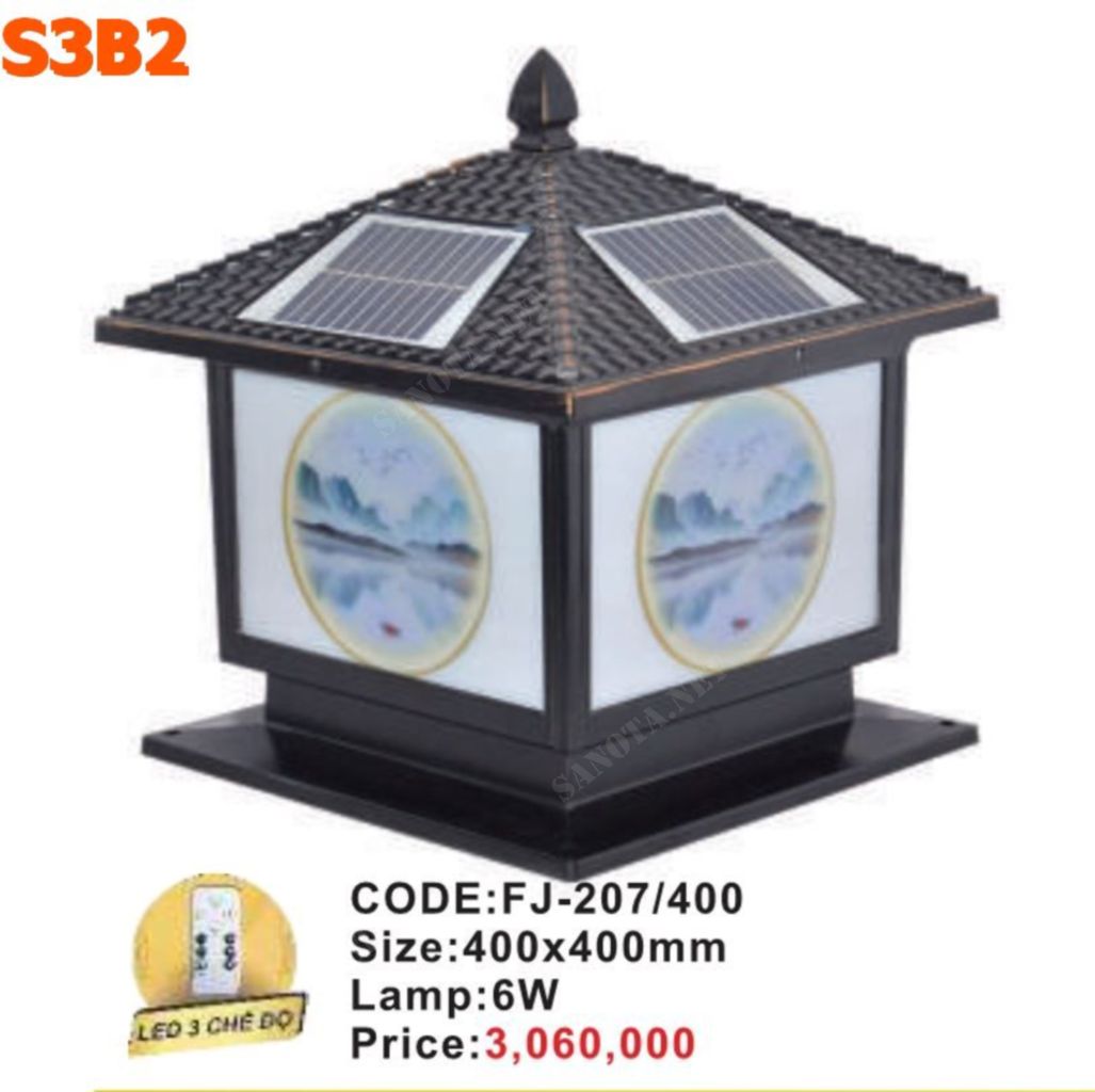 Đèn trụ cổng FJ207-400 - Ảnh 2