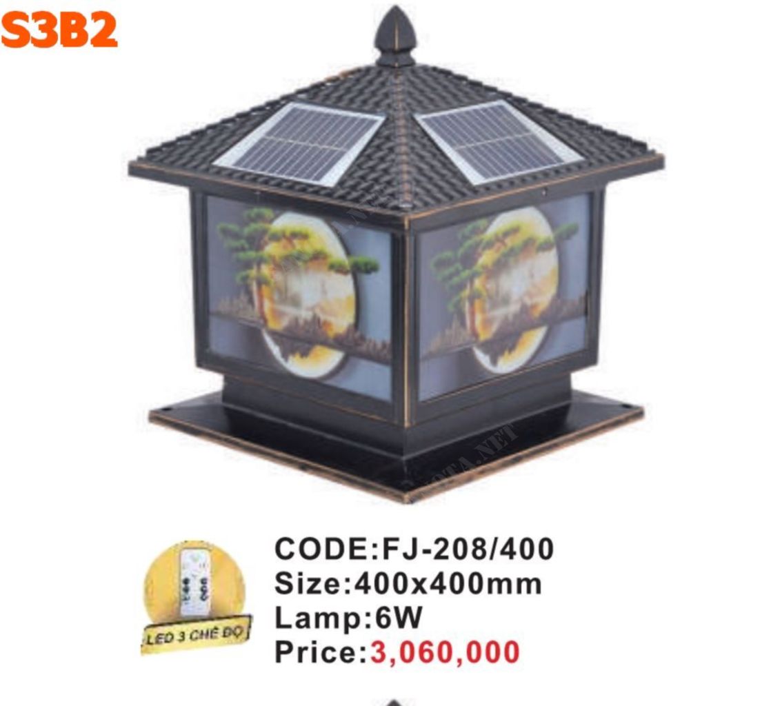Đèn trụ cổng FJ208-400 - Ảnh 2