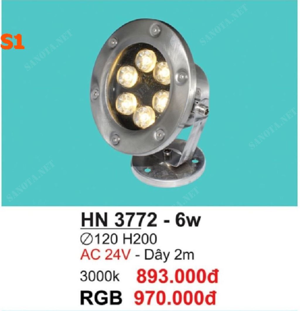 Đèn hồ bơi HN3772-6W - Ảnh 2