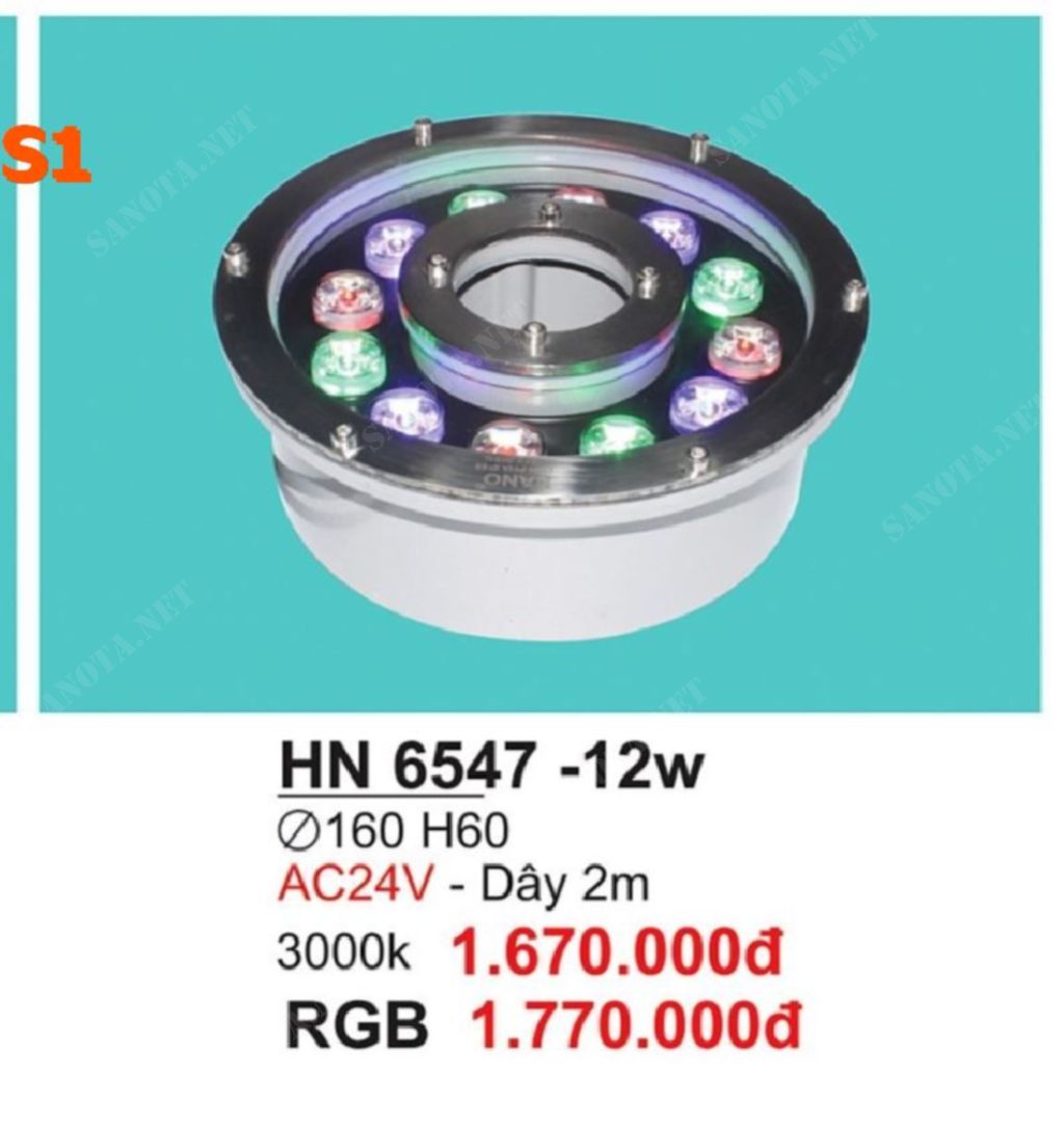 Đèn âm sàn hồ bơi HN6547-12W - Ảnh 2