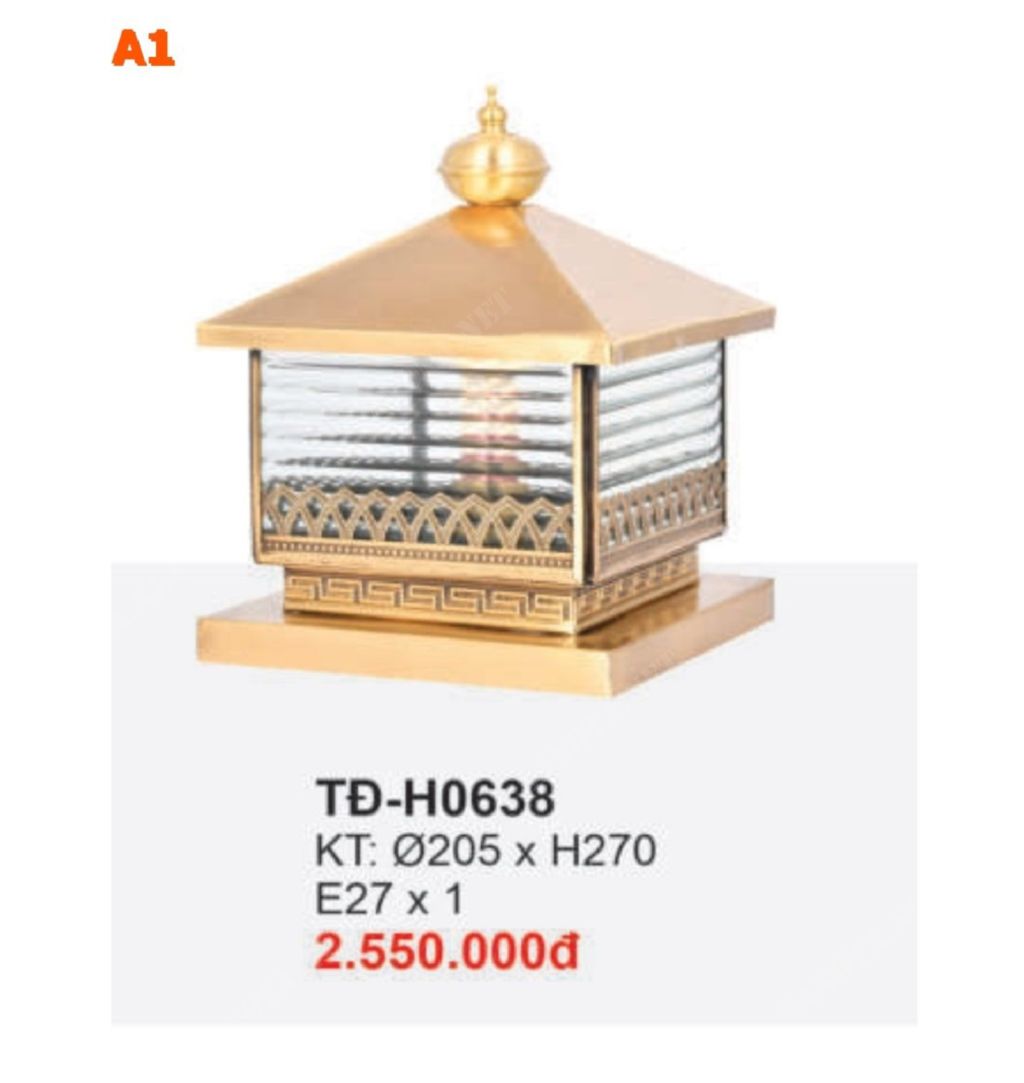 Đèn trụ cổng TD-H0638 - Ảnh 2