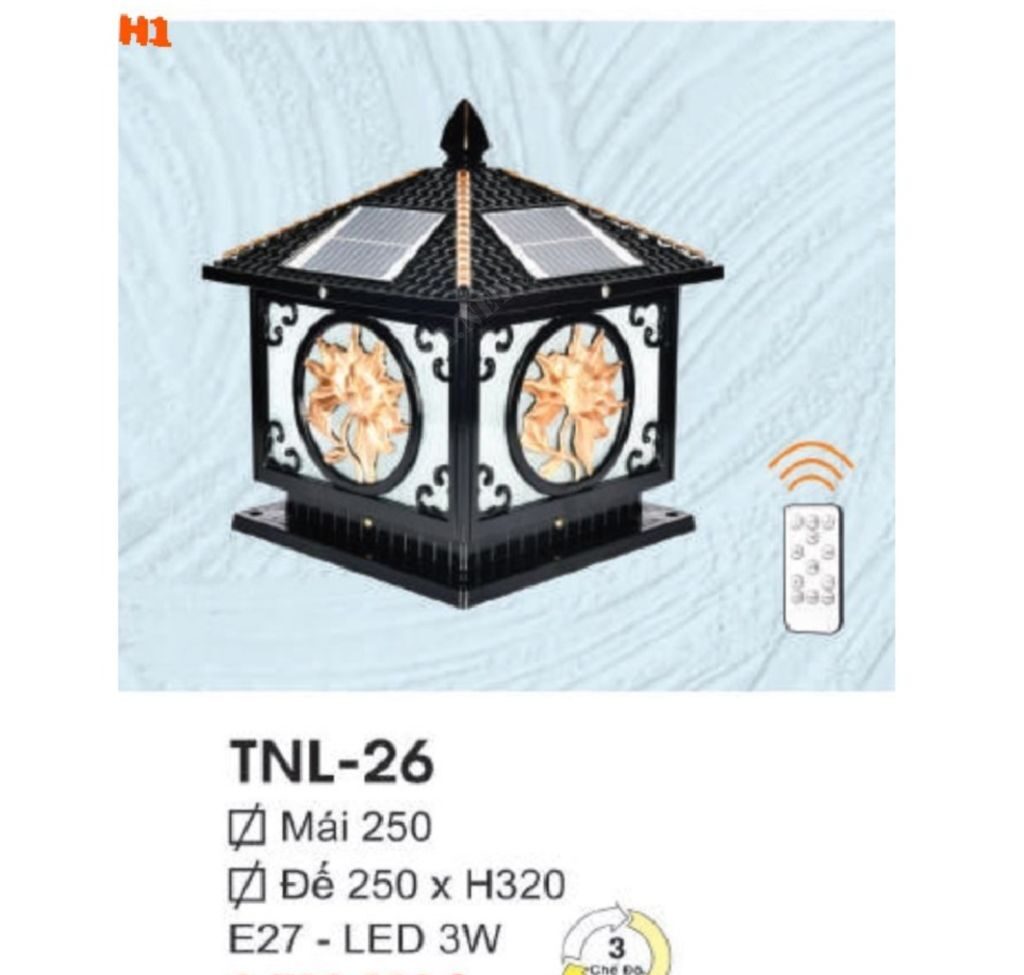 Đèn trụ cổng SNT5477 - Ảnh 2