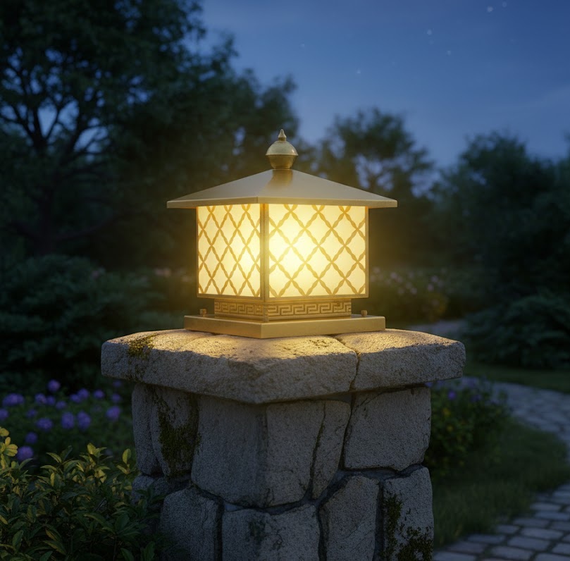 Đèn Trụ Sân Vườn Phong Cách Á Đông Sanota SNT4957