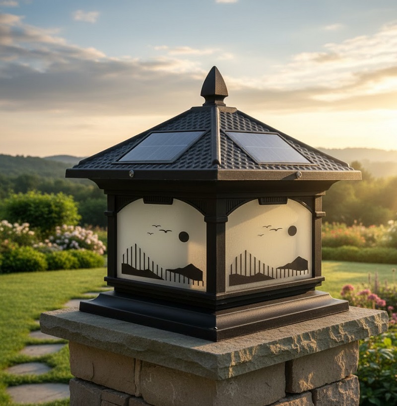 Đèn trụ cổng SOLAR456