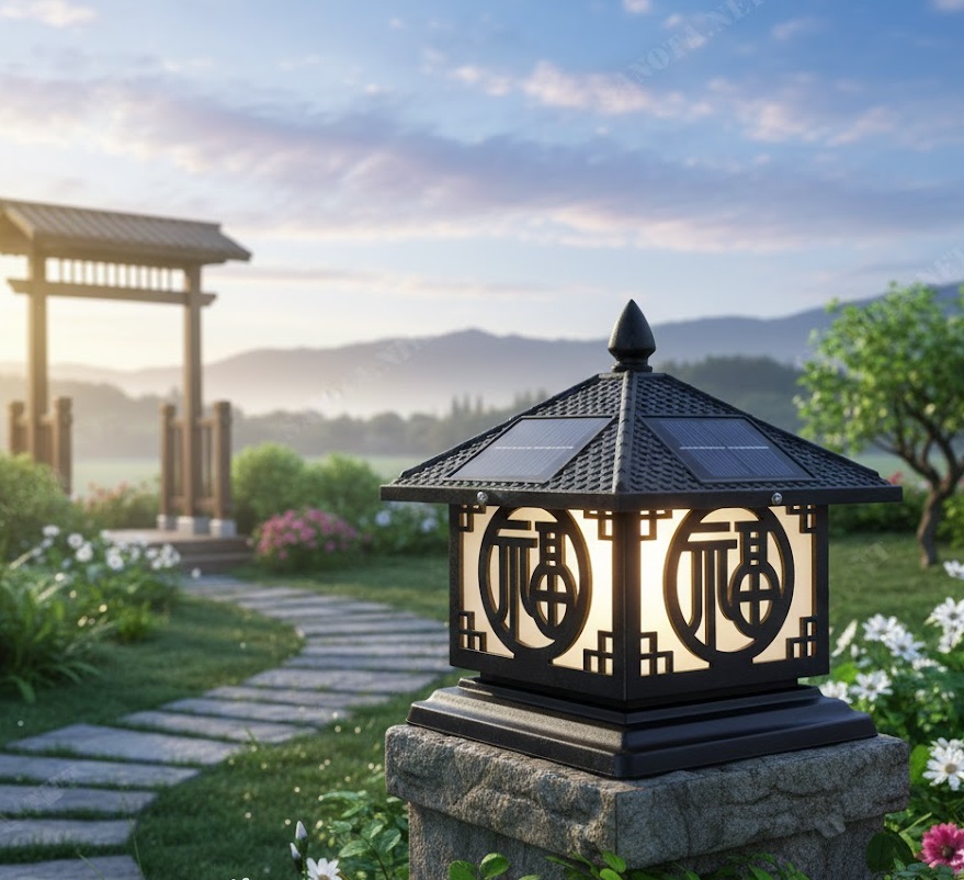 Đèn trụ cổng SOLAR436