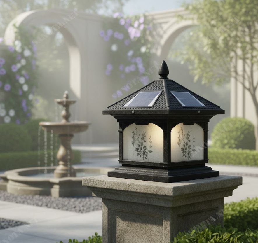 Đèn trụ cổng SOLAR412