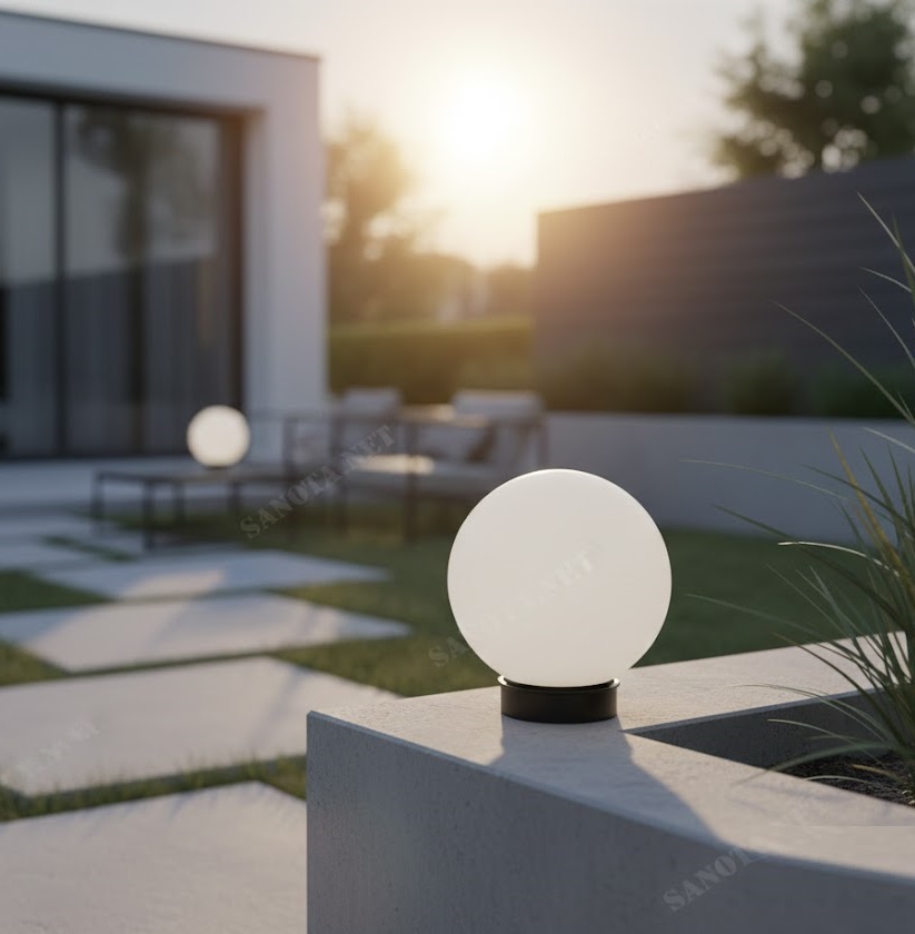 Đèn trụ cổng quả cầu SNT1