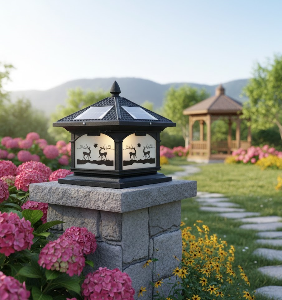 Đèn trụ cổng SOLAR454