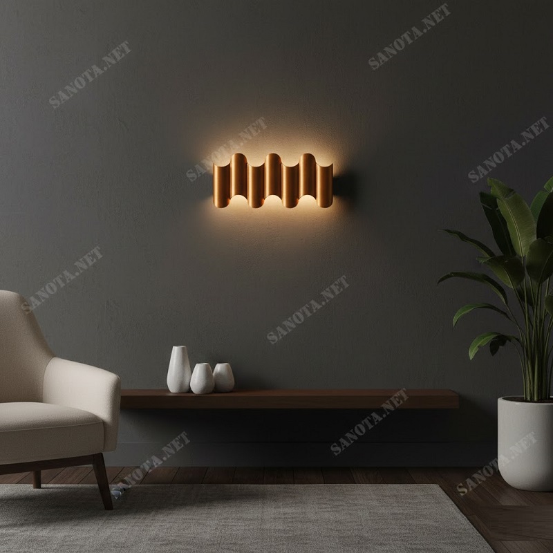 Đèn Hắt Tường Gợn Sóng SNT1775