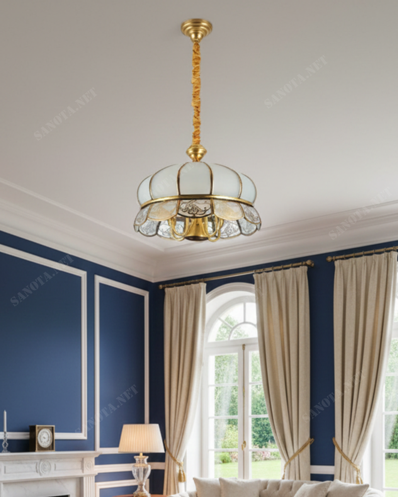 Đèn thả đồng cổ điển SNT3370 - Ảnh 3