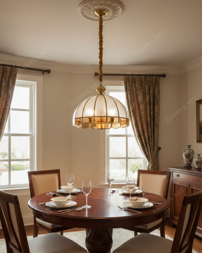 Đèn thả cổ điển mũ đồng hoàng gia SNT3372 - Ảnh 2