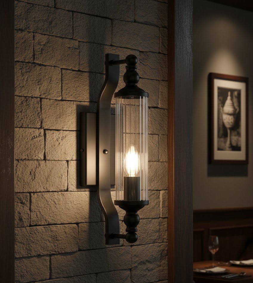 Đèn tường lồng trụ vintage SNT3562