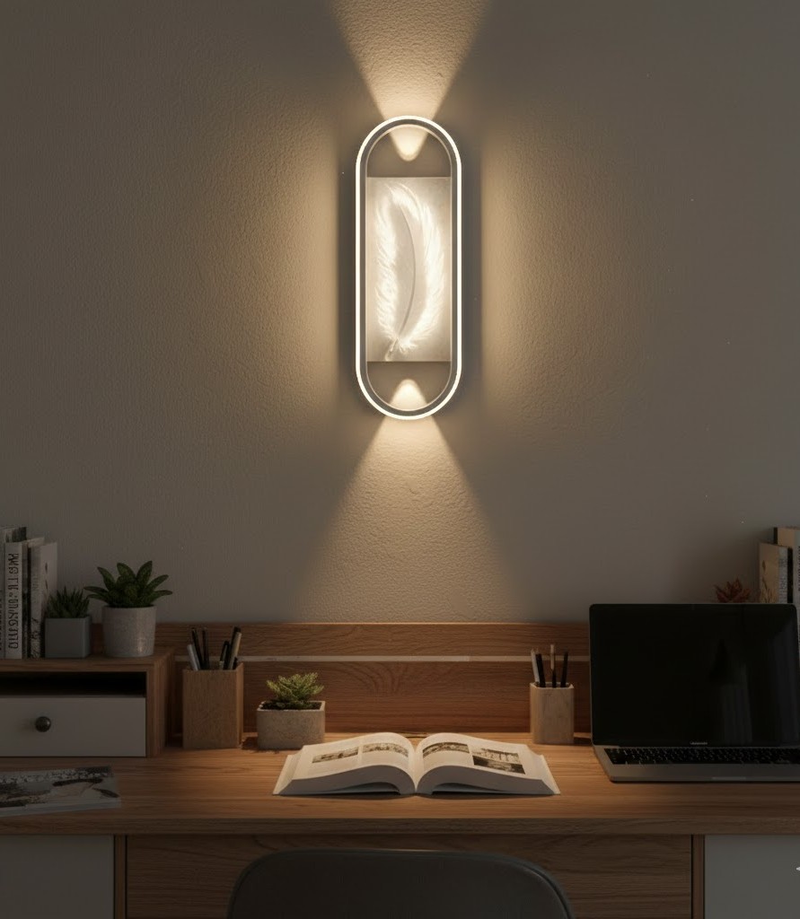 Đèn tường hình elip lông vũ SNT3601