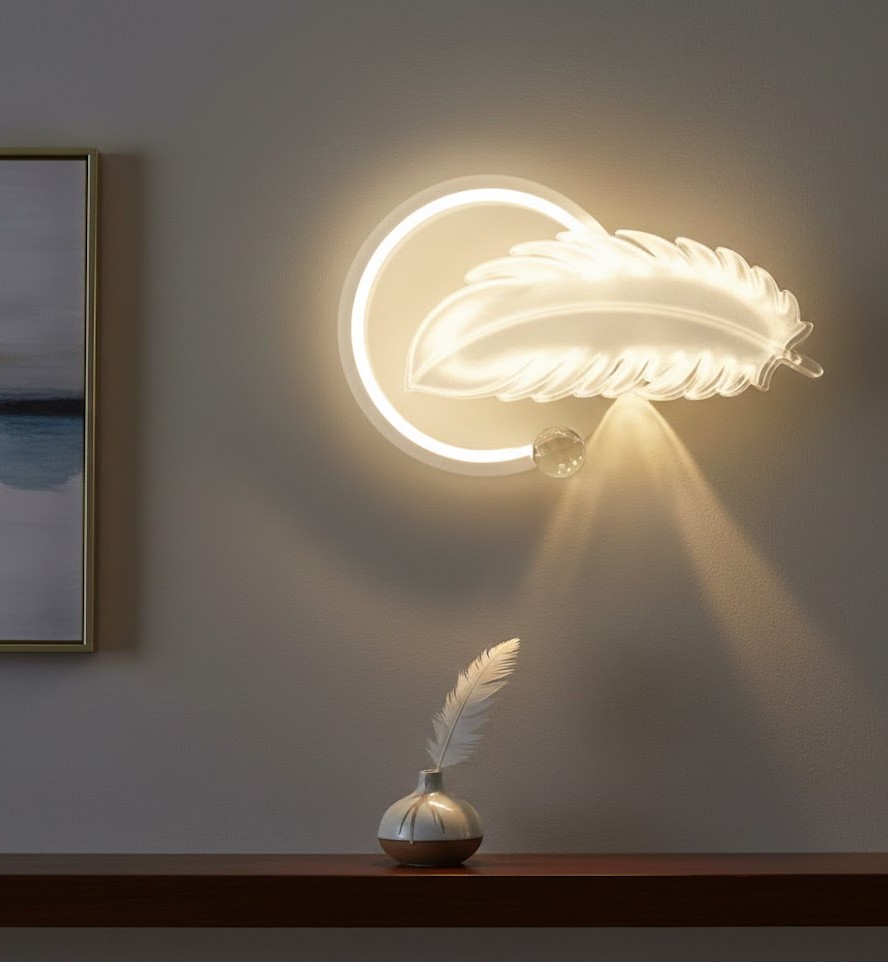 Đèn tường lông vũ hiện đại SNT3603