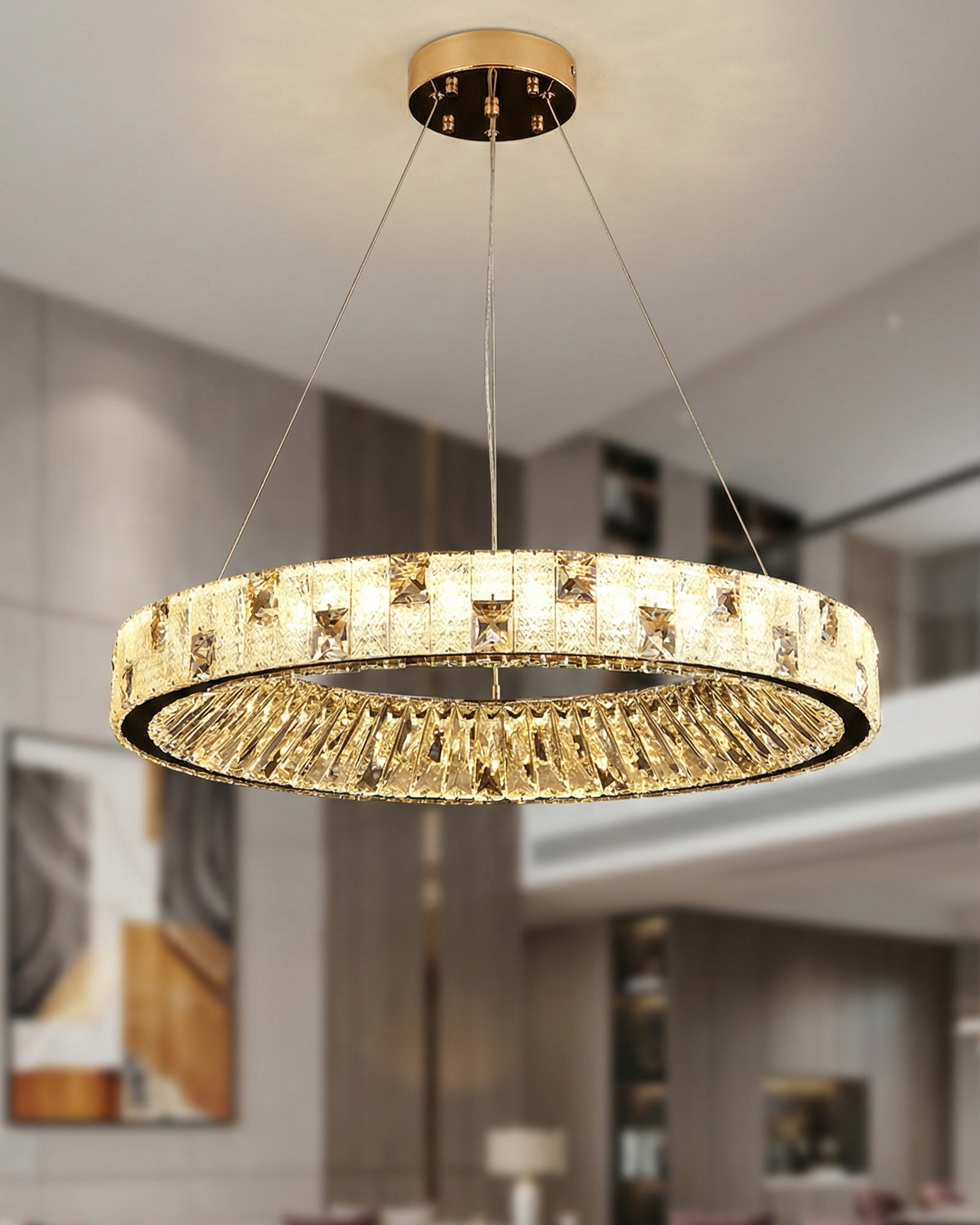 Đèn chùm pha lê tròn 3 chế độ SNT3781 mang tính thẩm mỹ cao. Với hình dáng vòng tròn dẹt, chiếc đèn tạo nên sự cân bằng hoàn hảo....