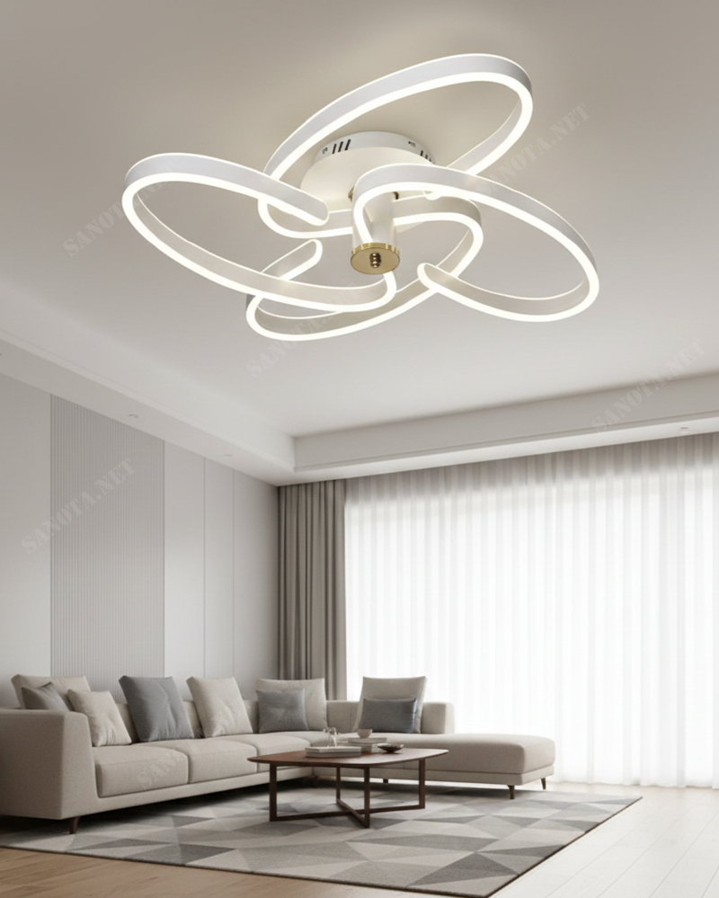 Đèn led ốp trần vân lượn nghệ thuật SNT3862 là một tác phẩm nghệ thuật ánh sáng tinh tế và đầy tính thẩm mỹ, rất phù hợp với những không gian ....