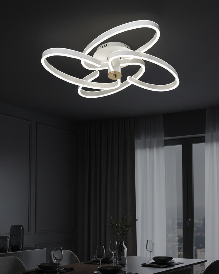 Đèn led ốp trần vân lượn nghệ thuật SNT3862 là một tác phẩm nghệ thuật ánh sáng tinh tế và đầy tính thẩm mỹ, rất phù hợp với những không gian ....