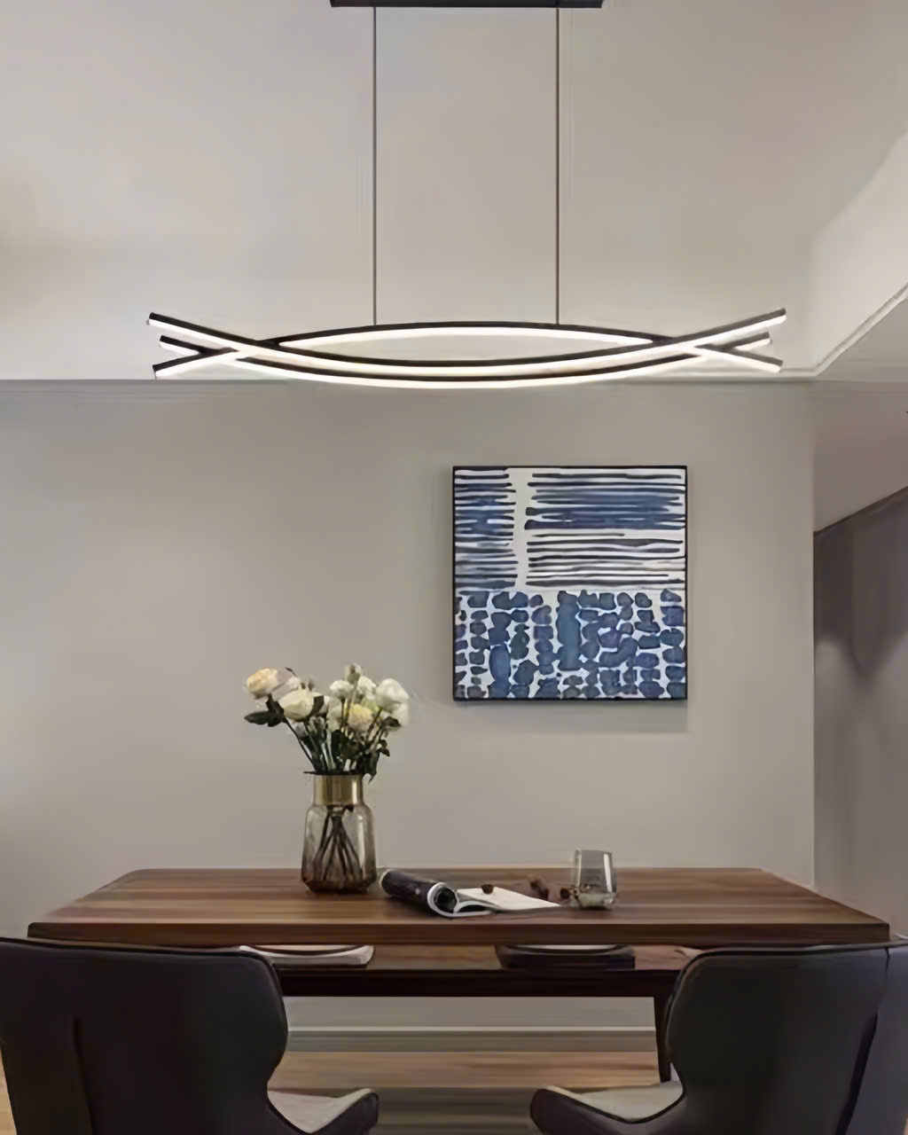 Đèn thả vòng cung hiện đại SNT3996