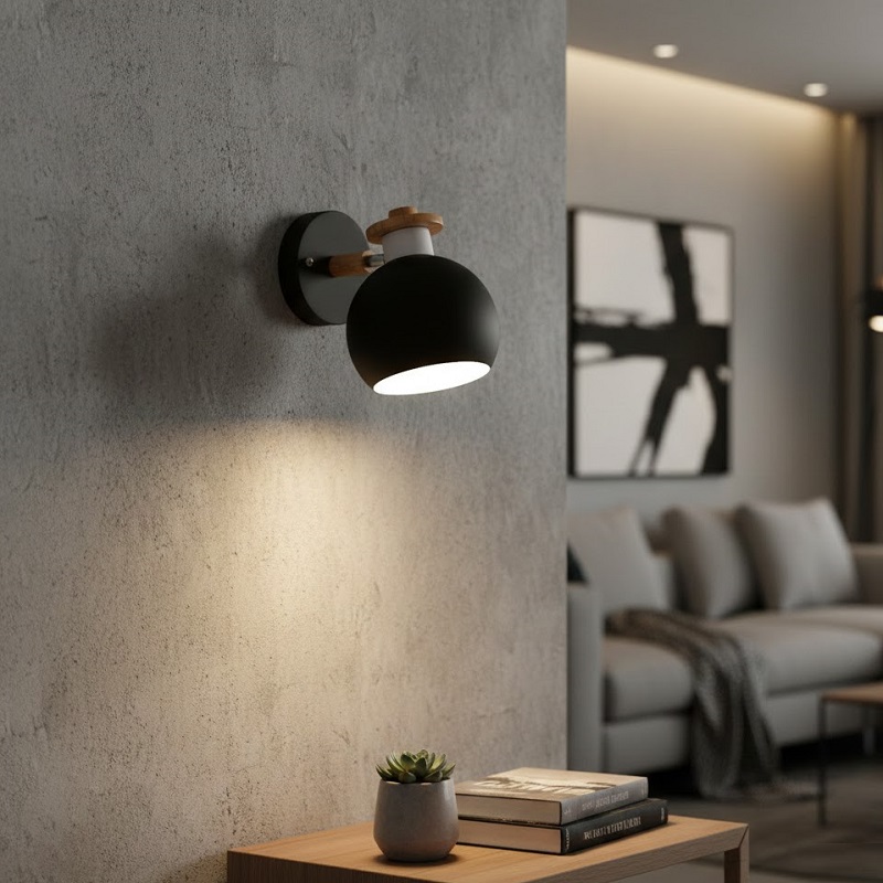 Đèn tường trang trí chụp tròn hiện đại SNT4077