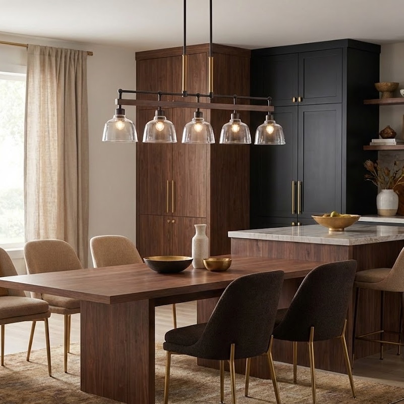 Đèn chùm chao thuỷ tinh hiện đại SNT2627