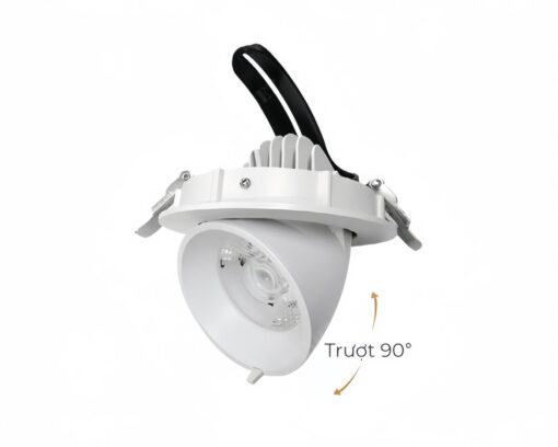 Đèn âm trần spotlight điều chỉnh hướng 90° 12W DL-L12 có hai màu là đen và trắng. Vỏ đèn được tạo nên từ hợp kim nhôm cho thiết kế sang trọng, thanh lịch. Đèn không chỉ có tác dụng chiếu sáng mà còn góp phần cải thiện sức khỏe và tâm trạng của người sử dụng.