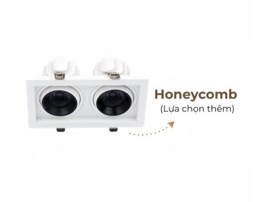 Đèn âm trần spotlight đôi Honeycomb 24W DLS-AW2x12W là sự lựa chọn hoàn hảo cho không gian của bạn. Với thiết kế hiện đại và sang trọng, đèn được làm từ hợp kim nhôm chất lượng cao, mang lại độ bền và độ tin cậy cao.