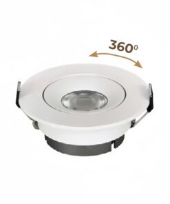 Đèn âm trần LED spotlight 360° 12W DL-MW12 là một sản phẩm đèn chiếu sáng hiện đại với thiết kế tinh tế và công nghệ tiên tiến, phù hợp cho các không gian trần thạch cao thấp.