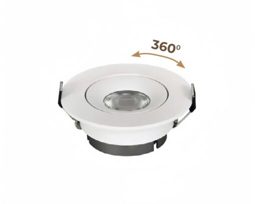 Đèn âm trần LED spotlight 360° 12W DL-MW12 là một sản phẩm đèn chiếu sáng hiện đại với thiết kế tinh tế và công nghệ tiên tiến, phù hợp cho các không gian trần thạch cao thấp.