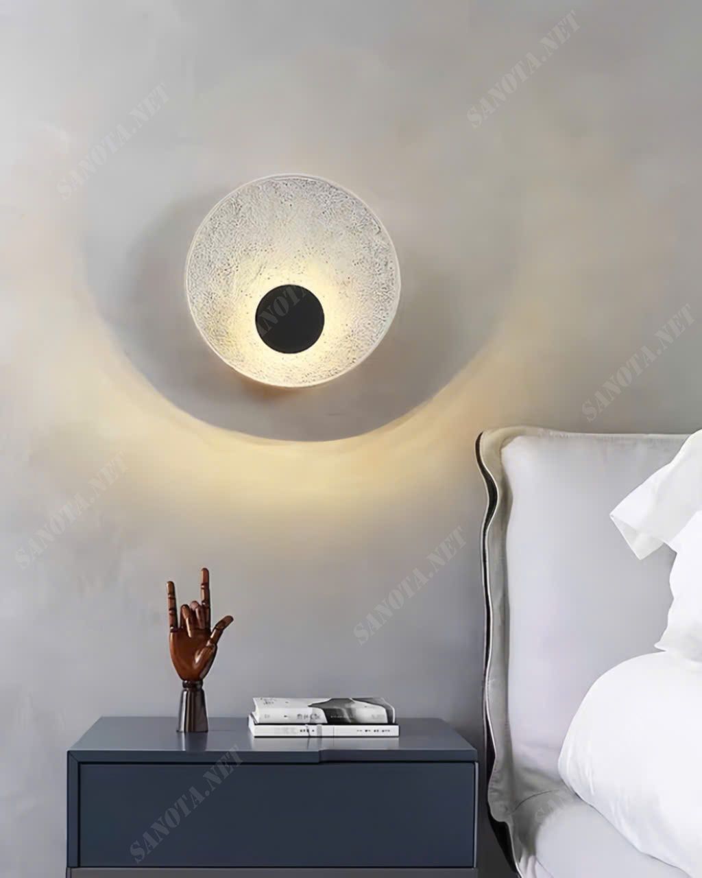 Đèn Tường LED Điểm Nhấn Hình Tròn Đen SNT3040 - Ảnh 3