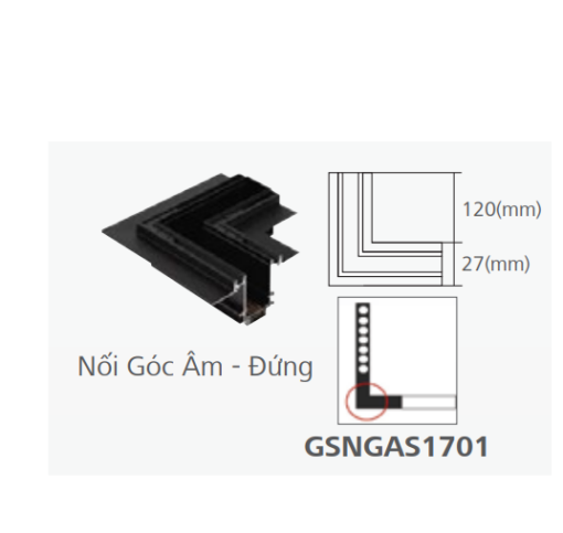 Nối Góc Âm - Đứng GSNGAS1701