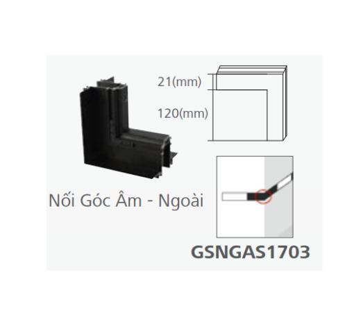 Nối Góc Âm - Ngoài GSNGAS1703