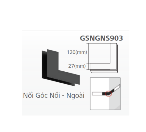 Nối Góc Nổi - Ngoài GSNGNS903