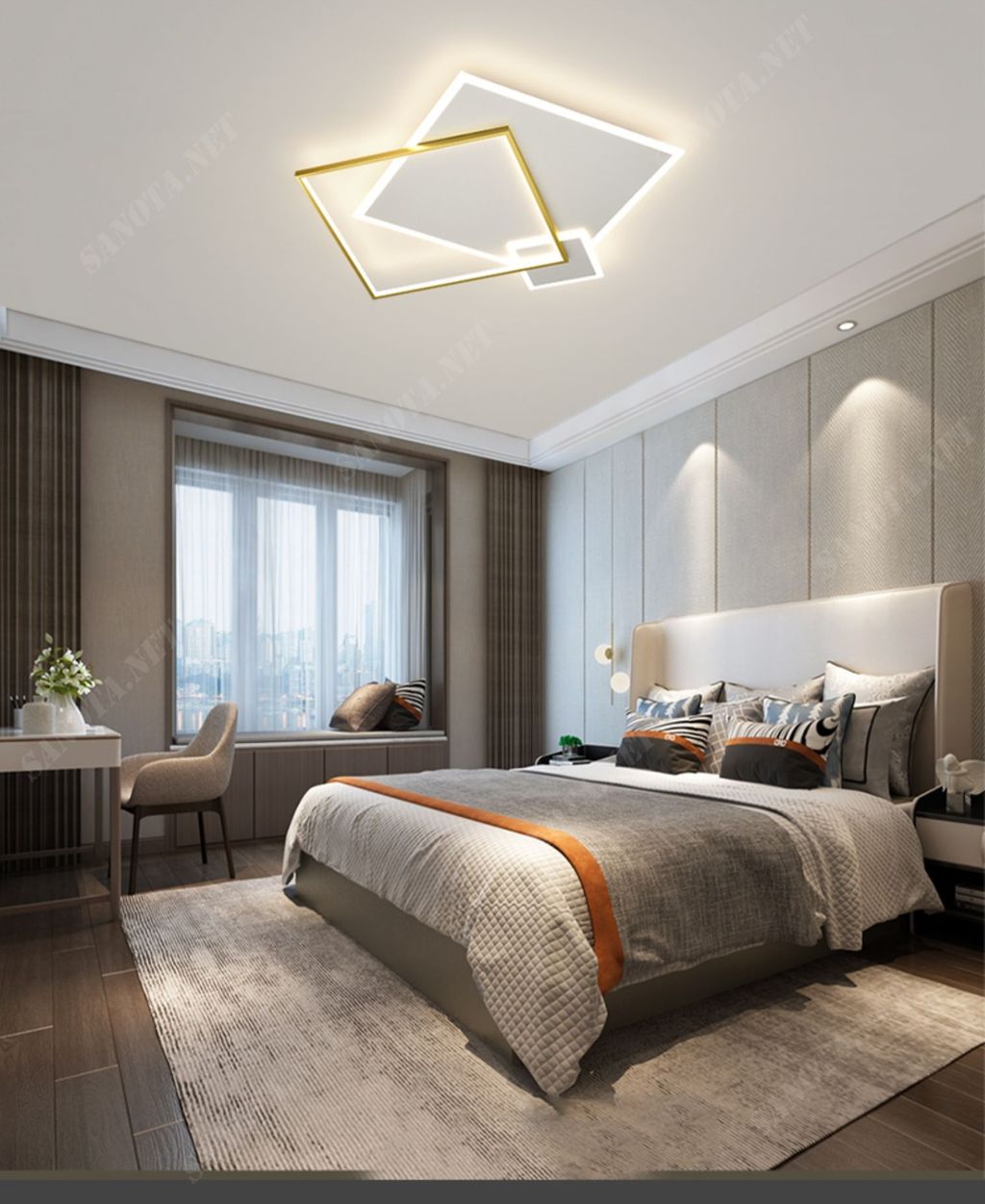 Đến với Sanota, bạn không chỉ mua đèn mà còn được tư vấn giải pháp ánh sáng tối ưu cho phòng ngủ. Chúng tôi cung cấp dịch vụ lắp đặt tận nơi, bảo hành chính hãng, hỗ trợ hậu mãi tận tâm và giá cả cạnh tranh.