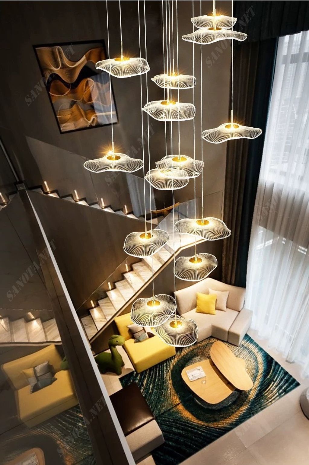 Sử dụng công nghệ chiếu sáng LED hiện đại – tiết kiệm điện, tuổi thọ cao Linh kiện cao cấp – sản xuất chuẩn kỹ thuật, lắp đặt an toàn Độ hoàn thiện sản phẩm tinh xảo, bảo hành lâu dài Chiều dài linh hoạt, dễ điều chỉnh phù hợp với độ cao trần nhà