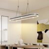 Đèn chùm pha lê thiết kế oval mềm mại giúp tạo nên cảm giác cân đối, hài hòa cho không gian bàn ăn. Đường viền tinh tế được tô điểm bằng lớp pha lê sắc sảo. Mang lại hiệu ứng ánh sáng lung linh và huyền ảo, khiến mỗi bữa ăn trở nên ấm cúng và đầy cảm xúc. Sự kết hợp hoàn hảo giữa tone màu đen tuyền sang trọng và chất liệu kim loại cao cấp tạo nên tổng thể mạnh mẽ, nhưng không kém phần thanh lịch.