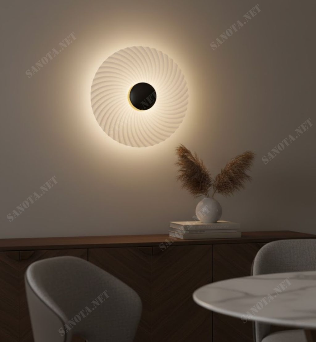 Đèn tường decor hình xoắn ốc hiện đại SNT6100 - Ảnh 5
