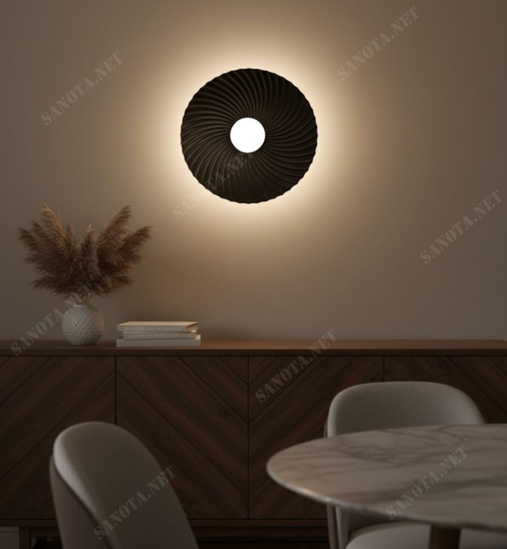 Đèn tường decor hình xoắn ốc hiện đại SNT6100 - Ảnh 2