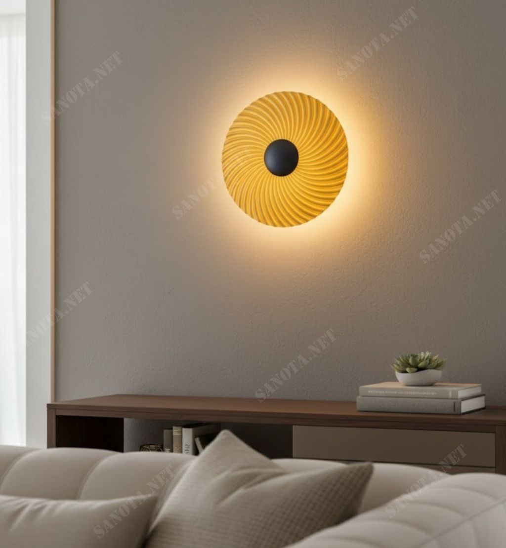 Đèn tường decor hình xoắn ốc hiện đại SNT6100 - Ảnh 6
