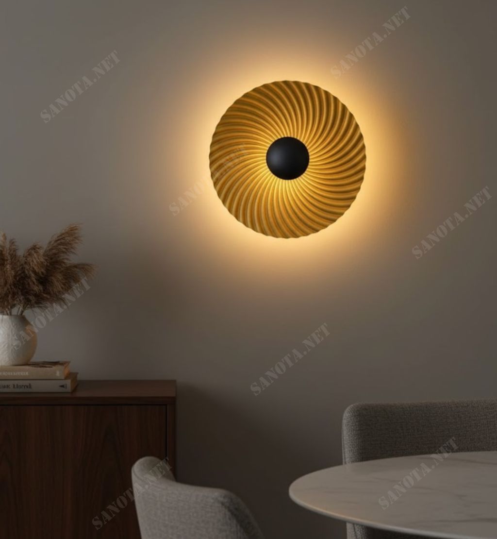 Đèn tường decor hình xoắn ốc hiện đại SNT6100 - Ảnh 4
