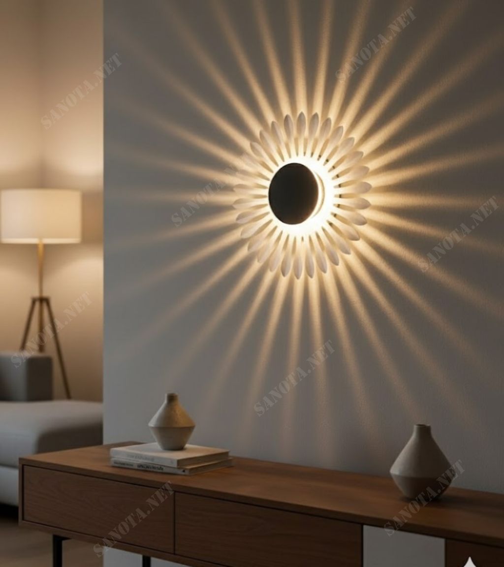 Đèn tường decor hình bông hoa hiện đại SNT6104 - Ảnh 3