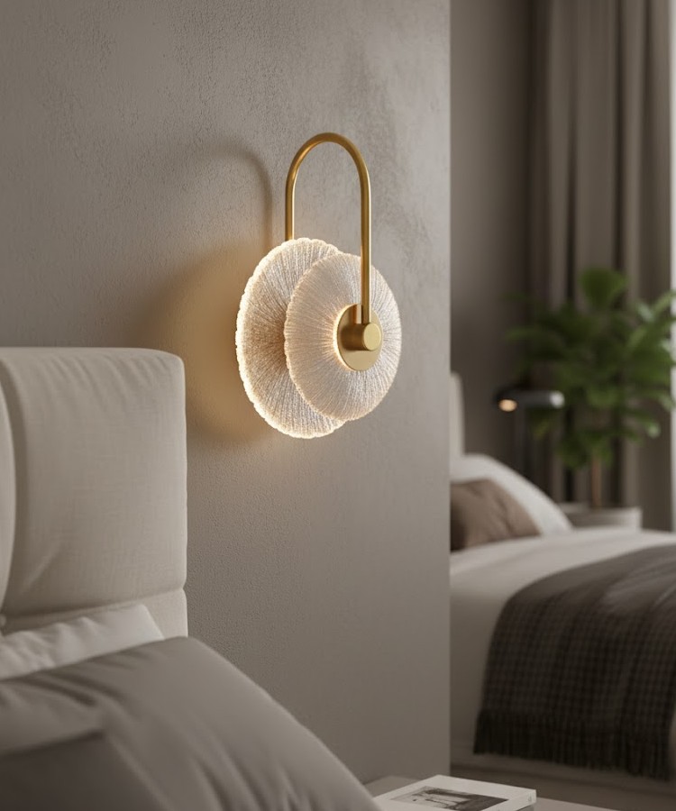 Đèn tường thủy tinh hai tầng hiện đại SNT6111