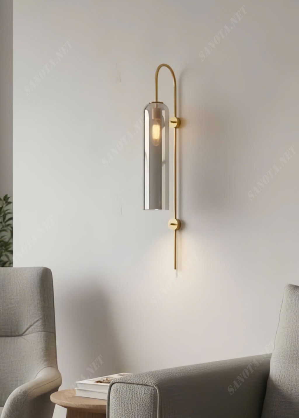 Đèn tường ống thủy tinh dài hiện đại SNT6113 - Ảnh 2